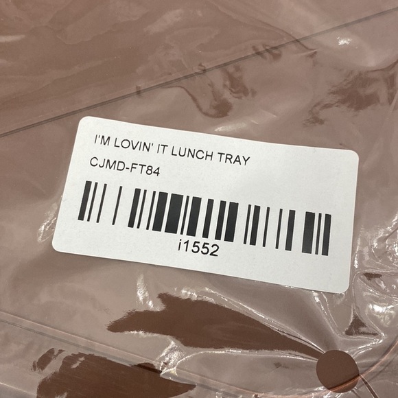 Cactus Jack Travis Scott x Mcdonalds I'm Lovin' It Lunch Tray - Picture 6 of 6